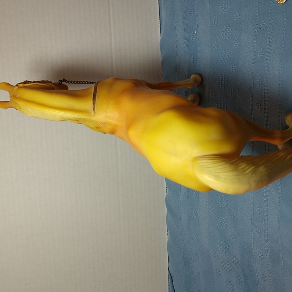 Extremely RARE 1970 Breyer Palomino Western Horse w/Hump Original Metal Reins - Picture 16 of 16